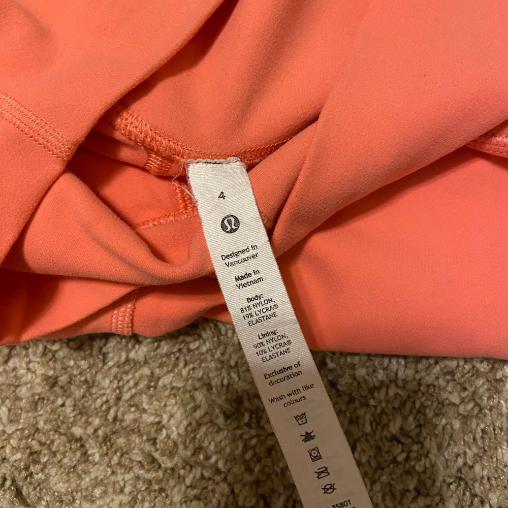 Lululemon Align Shorts, Raspberry Cream Size 4 - image 5